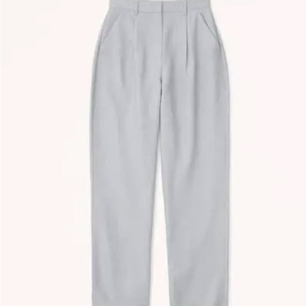 Curve Love Tailored Relaxed Straight Pant Gray